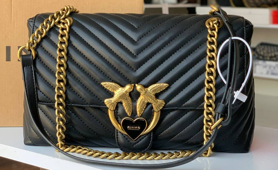 Pinko Love Crossbody Quilted Bag