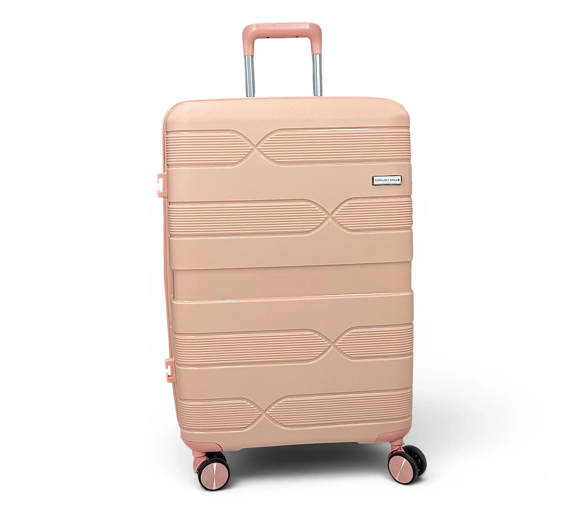 Airplane Elite Travel Bags – 3 Piece Set ( PInk ) 20 , 24, 28 inch