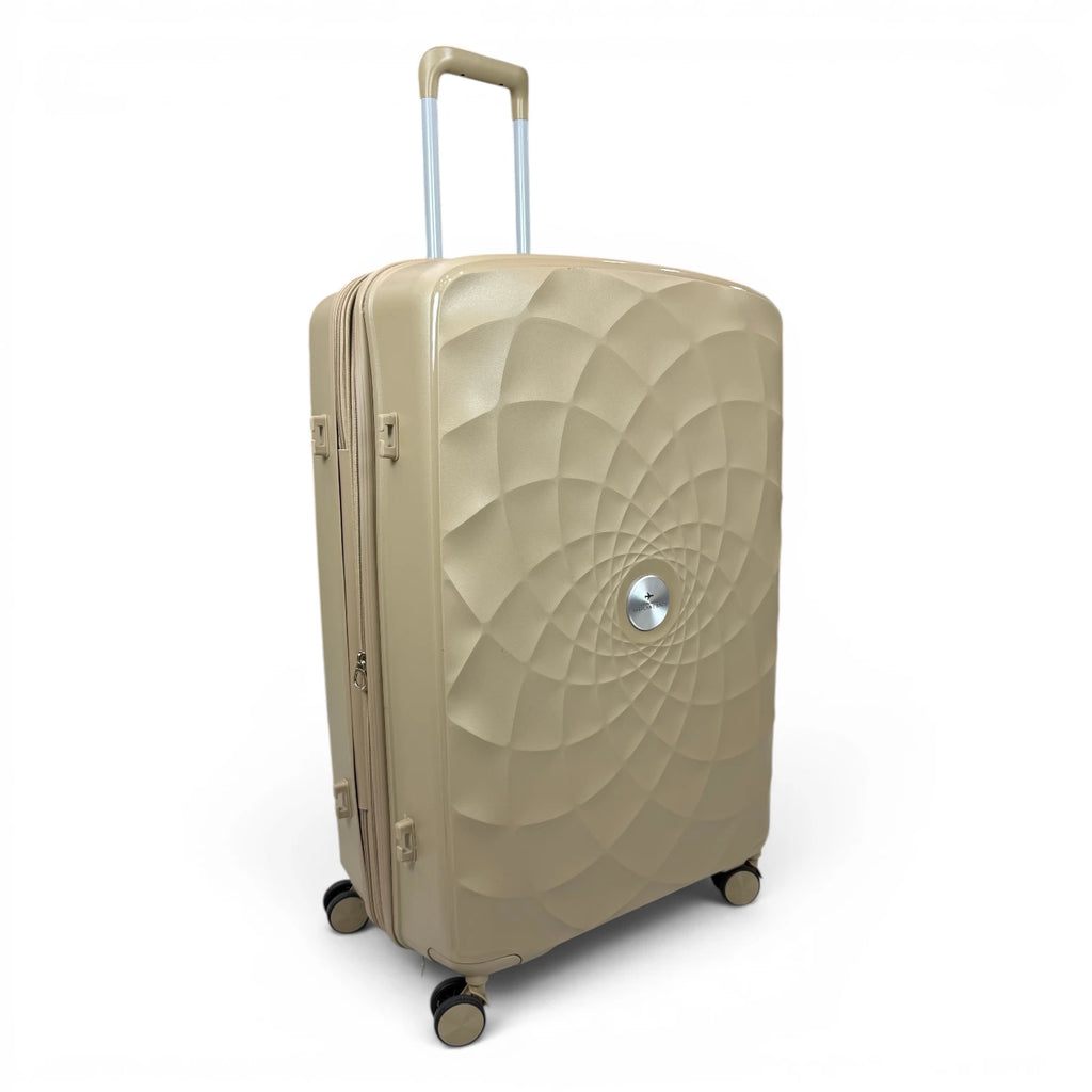 Airplane Premium Travel , Set 3 Bags ( Beige ) 22 , 26, 30 inch