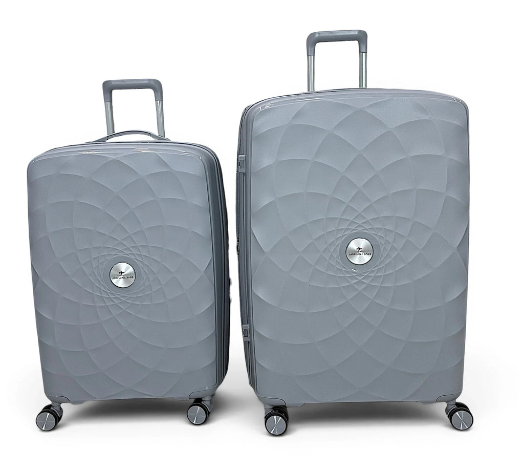 Airplane Premium Travel , Set 3 Bags ( Gray ) 22 , 26, 30 inch