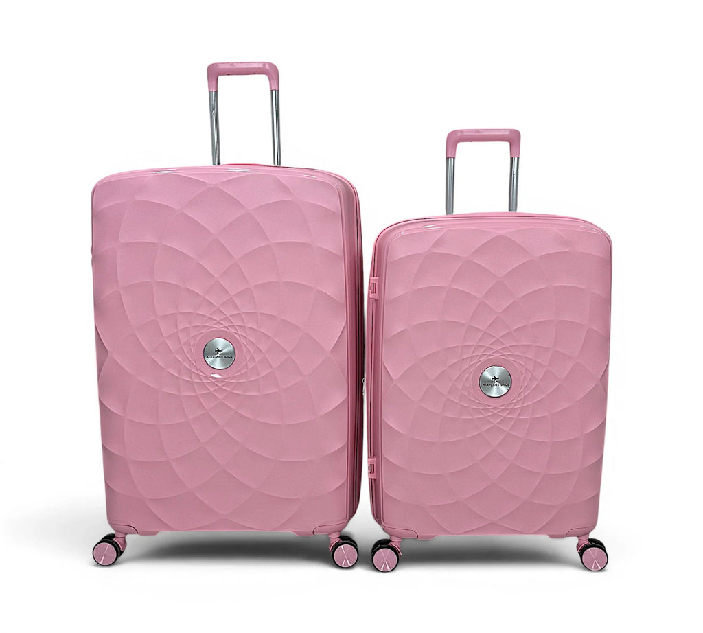 Airplane Premium Travel , Set 3 Bags ( Rose Gold ) 22 , 26, 30 inch