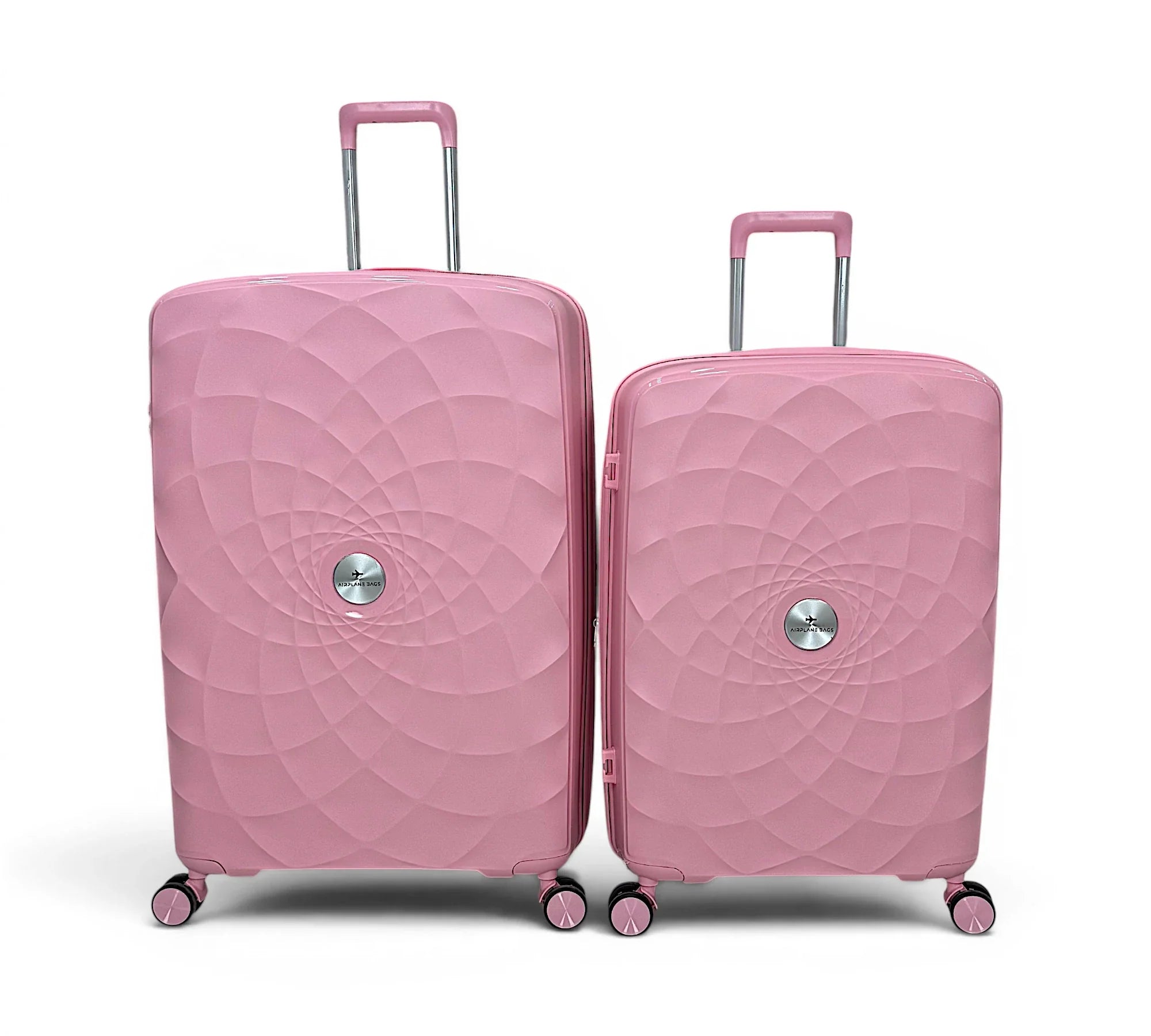 Airplane Premium Travel , Set 3 Bags ( Rose Gold ) 22 , 26, 30 inch