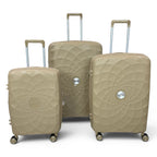 Airplane Premium Travel , Set 3 Bags ( Beige ) 22 , 26, 30 inch