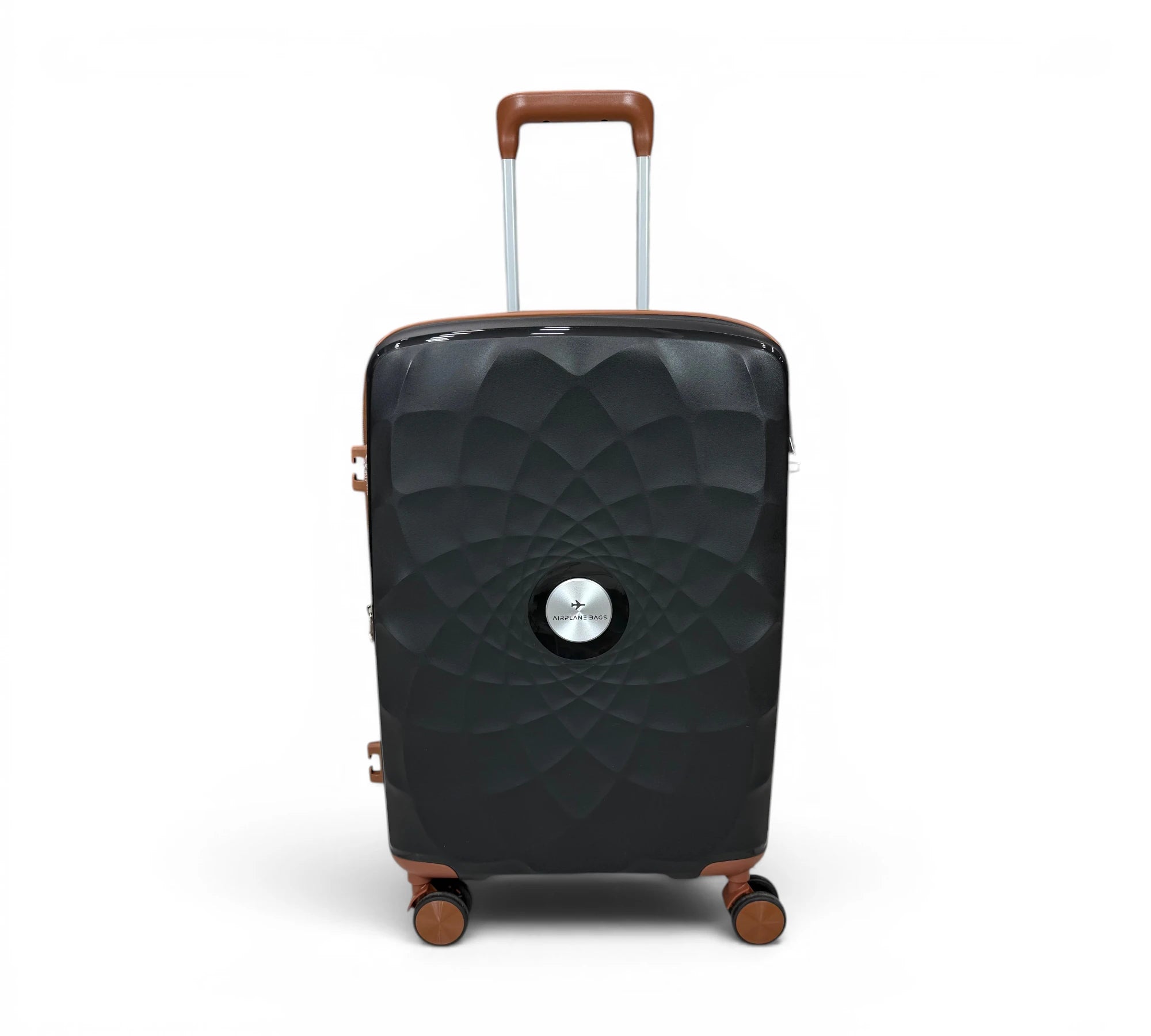 Airplane Premium Travel , Set 3 Bags ( Black*Brown ) 22 , 26, 30 inch