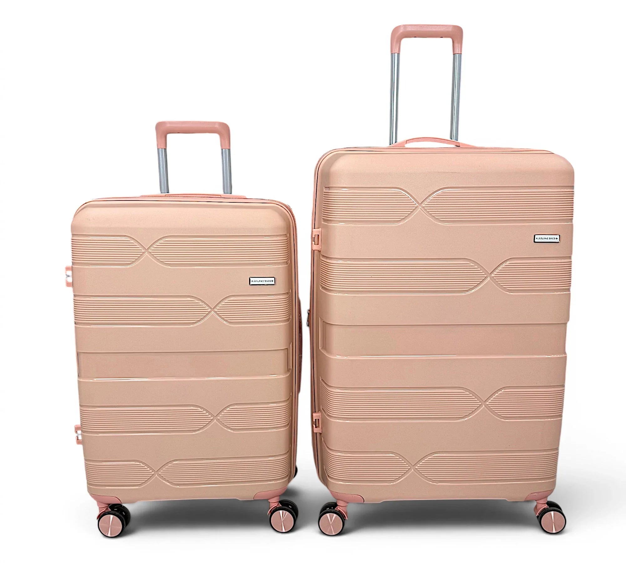 Airplane Elite Travel Bags – 3 Piece Set ( PInk ) 20 , 24, 28 inch