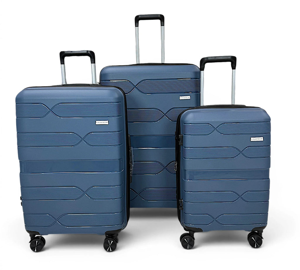 Airplane Elite Travel Bags – 3 Piece Set ( Petrol Blue ) 20 , 24, 28 inch
