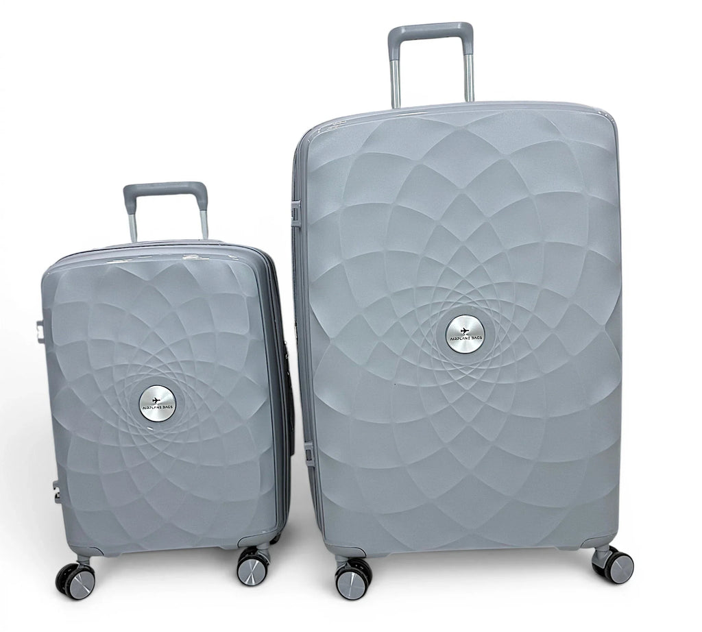 Airplane Premium Travel , Set 3 Bags ( Gray ) 22 , 26, 30 inch