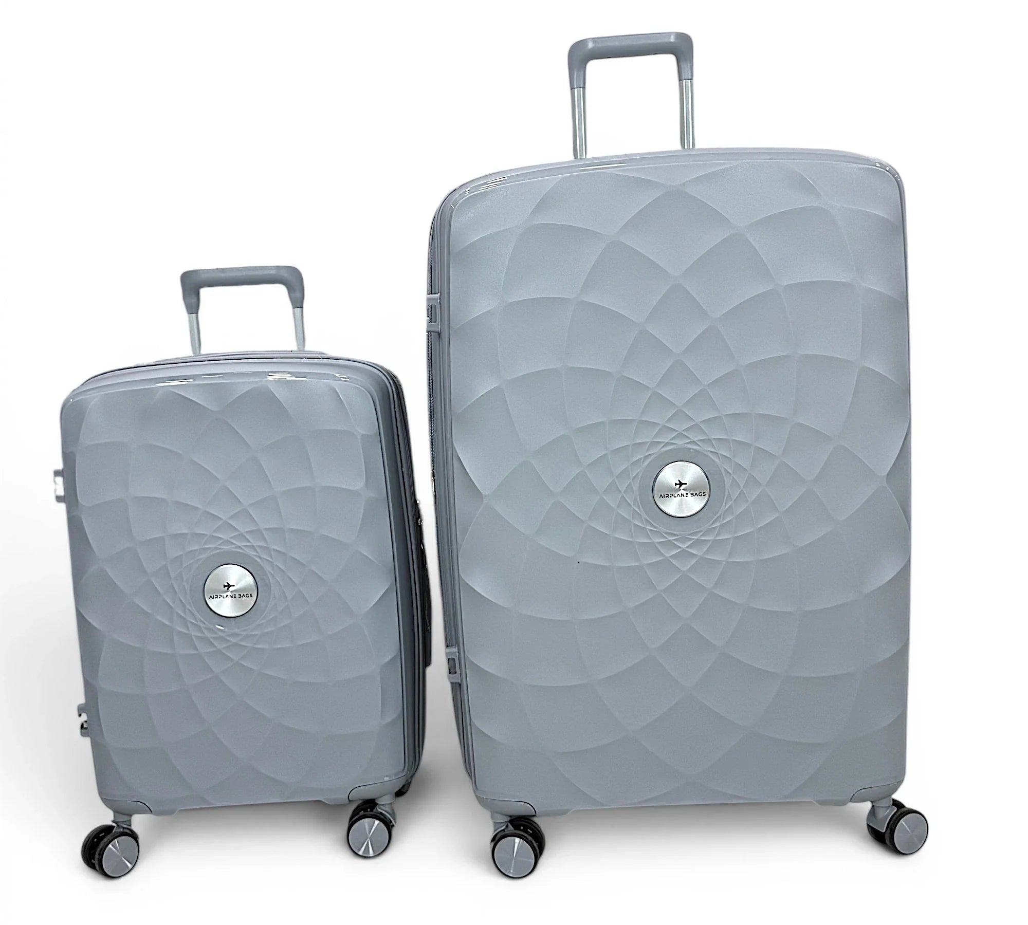 Airplane Premium Travel , Set 3 Bags ( Gray ) 22 , 26, 30 inch