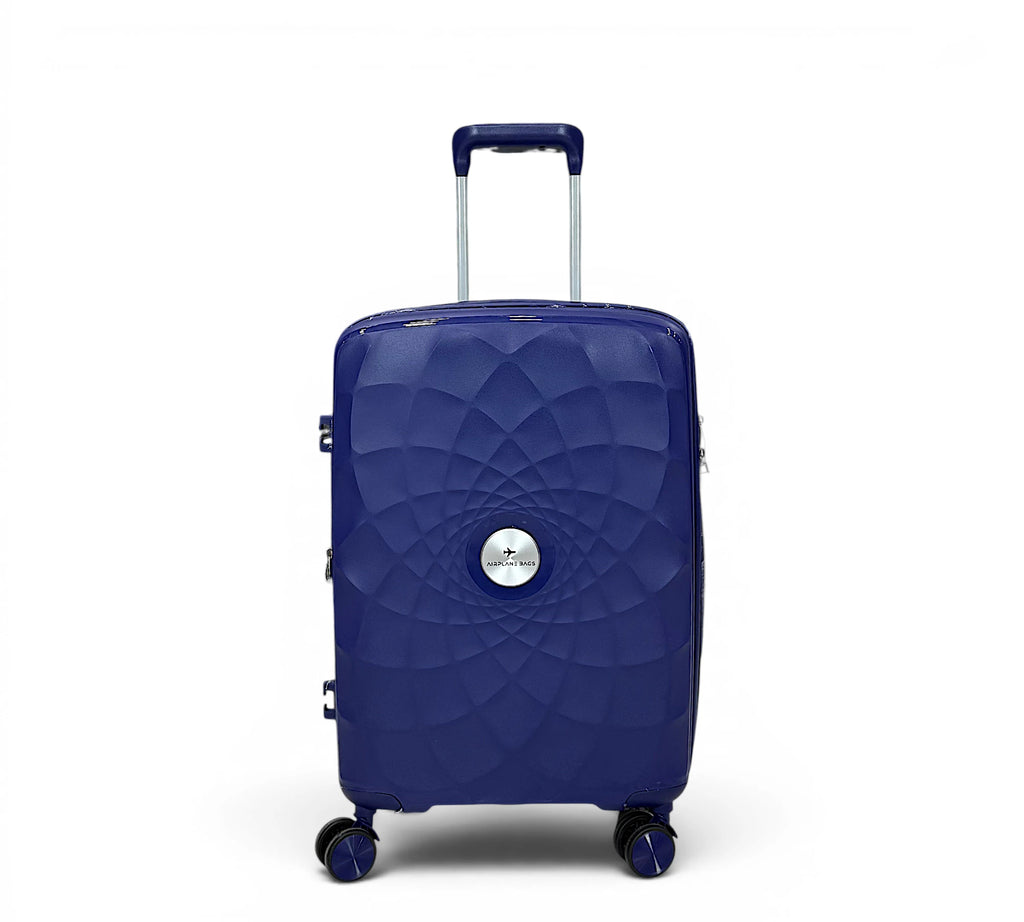 Airplane Premium Travel , Set 3 Bags ( Blue ) 22 , 26, 30 inch