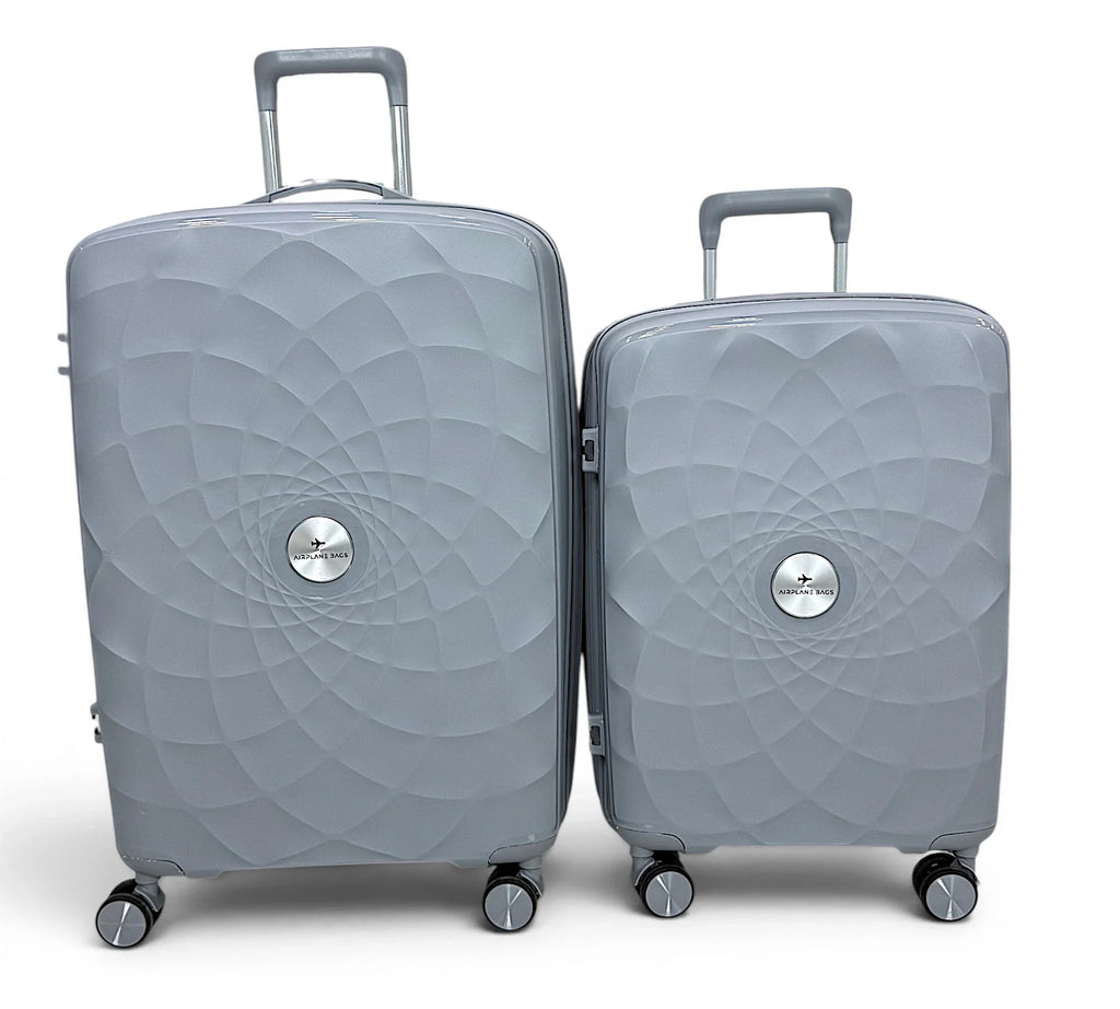 Airplane Premium Travel , Set 3 Bags ( Gray ) 22 , 26, 30 inch