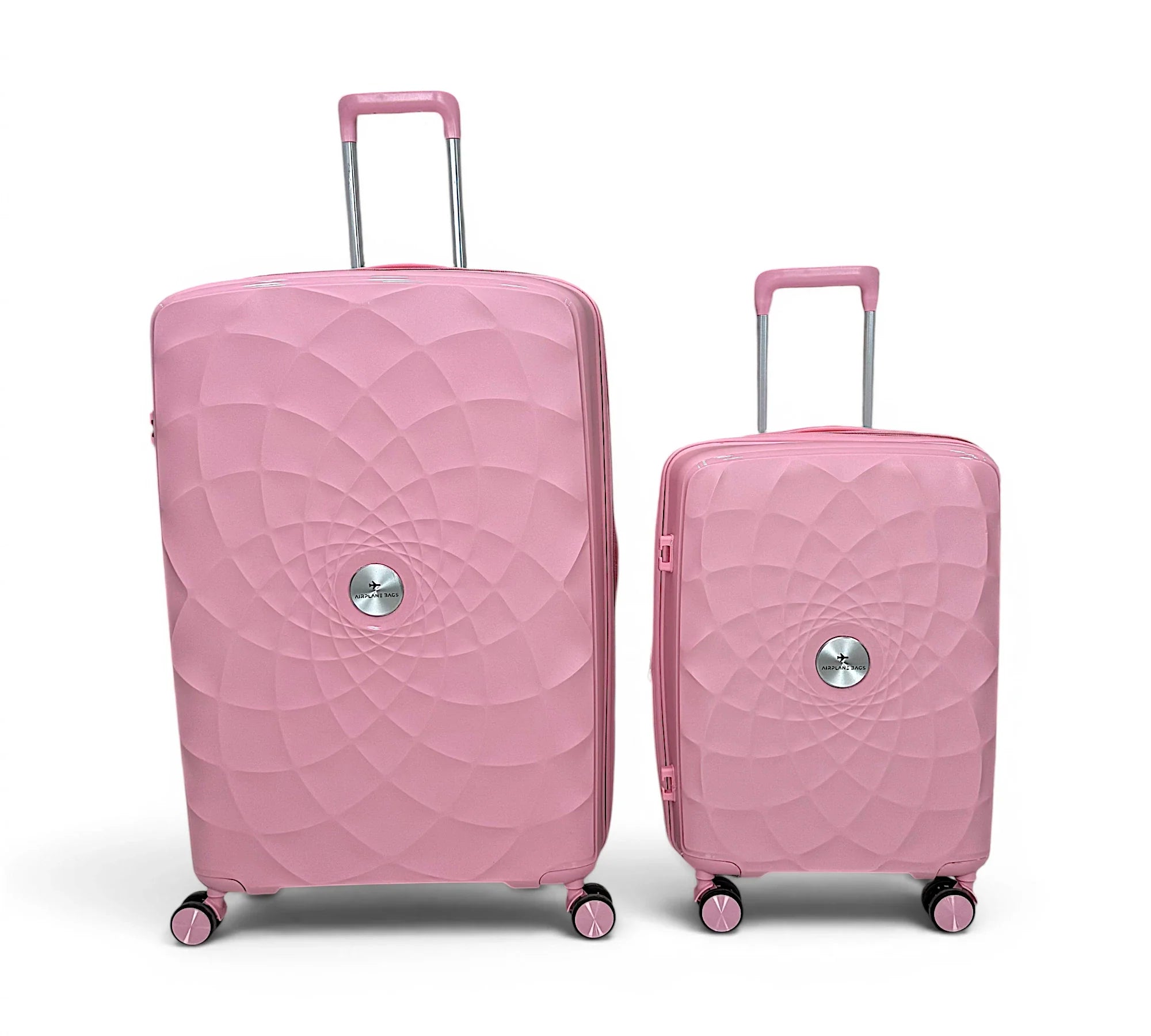 Airplane Premium Travel , Set 3 Bags ( Rose Gold ) 22 , 26, 30 inch