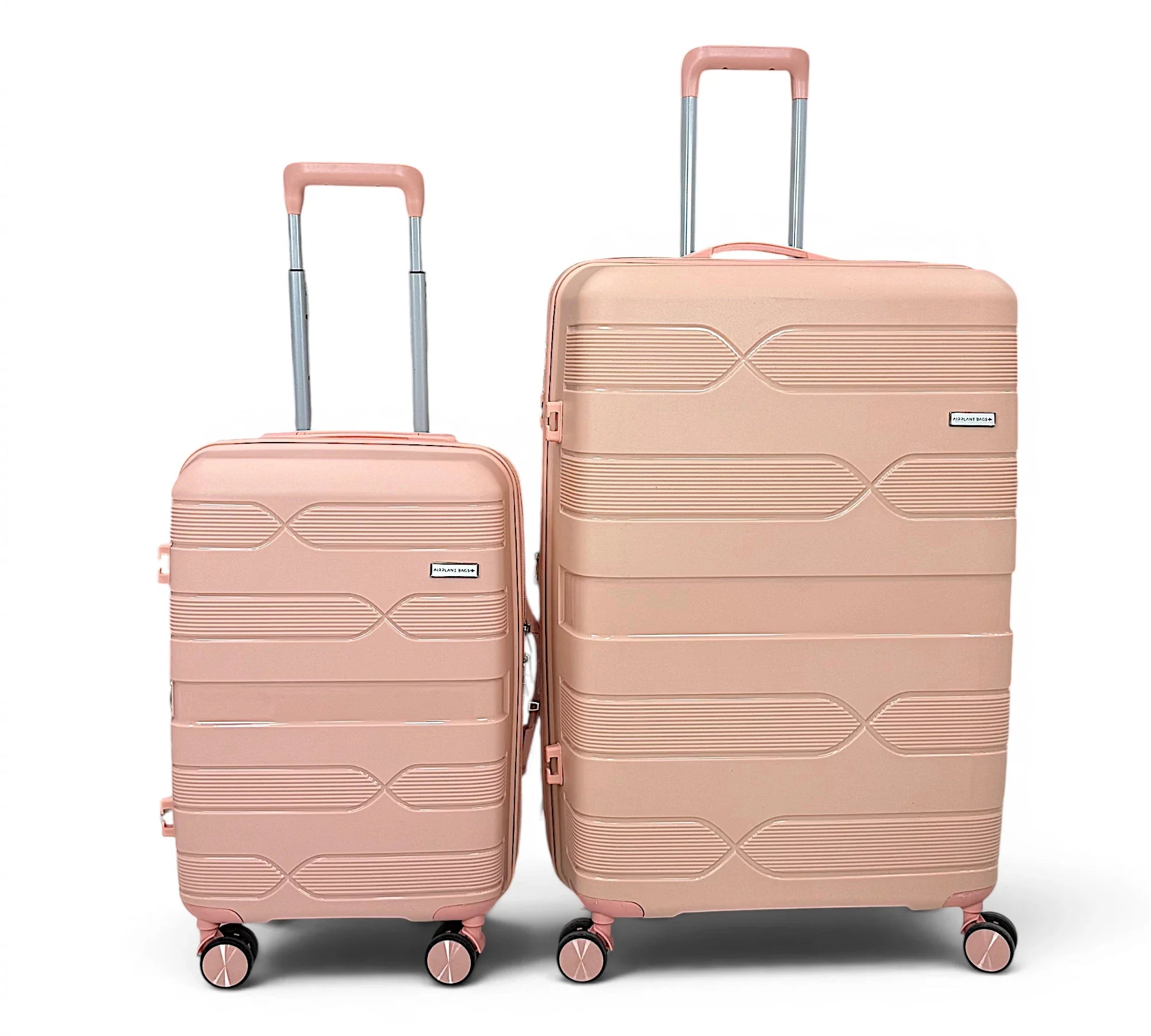 Airplane Elite Travel Bags – 3 Piece Set ( PInk ) 20 , 24, 28 inch