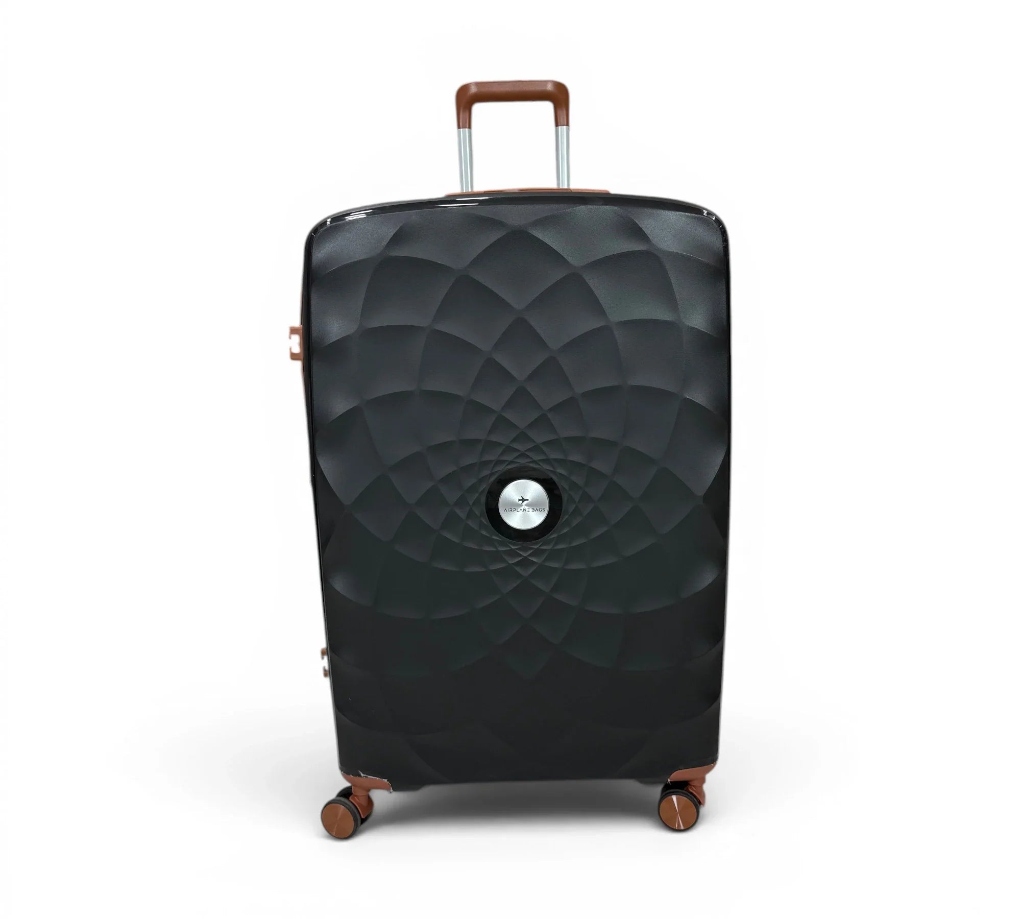 Airplane Premium Travel , Set 3 Bags ( Black*Brown  ) 22 , 26, 30 inch
