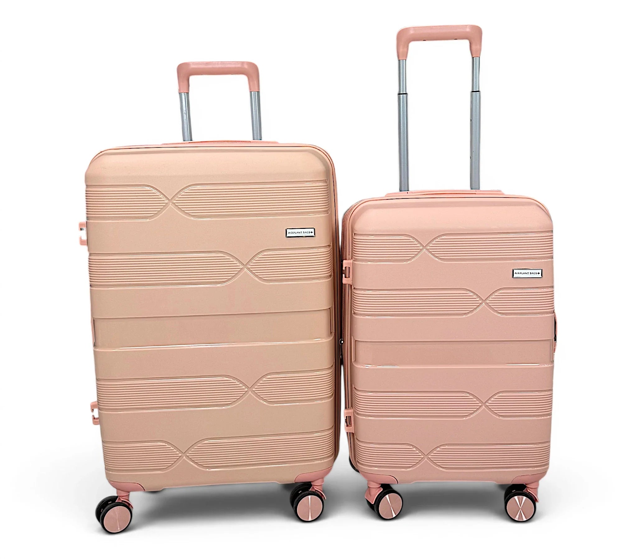 Airplane Elite Travel Bags – 3 Piece Set ( PInk ) 20 , 24, 28 inch
