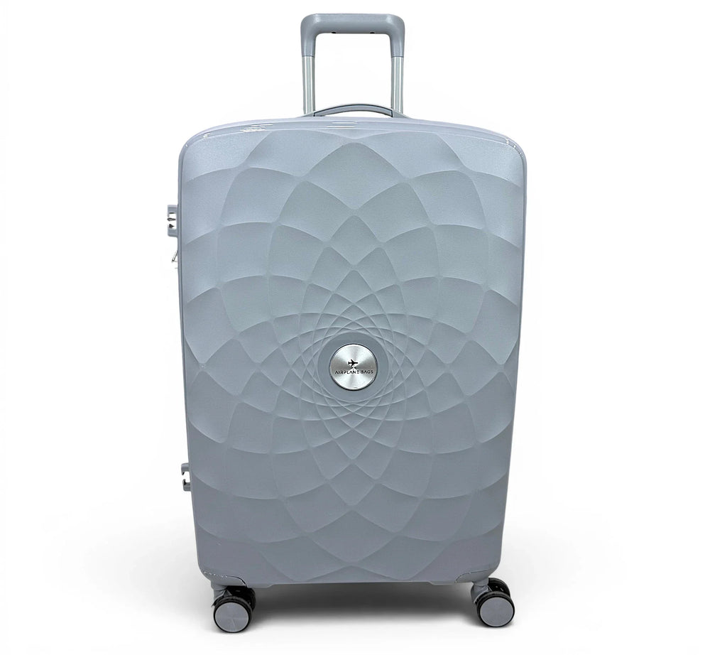 Airplane Premium Travel , Set 3 Bags ( Gray ) 22 , 26, 30 inch