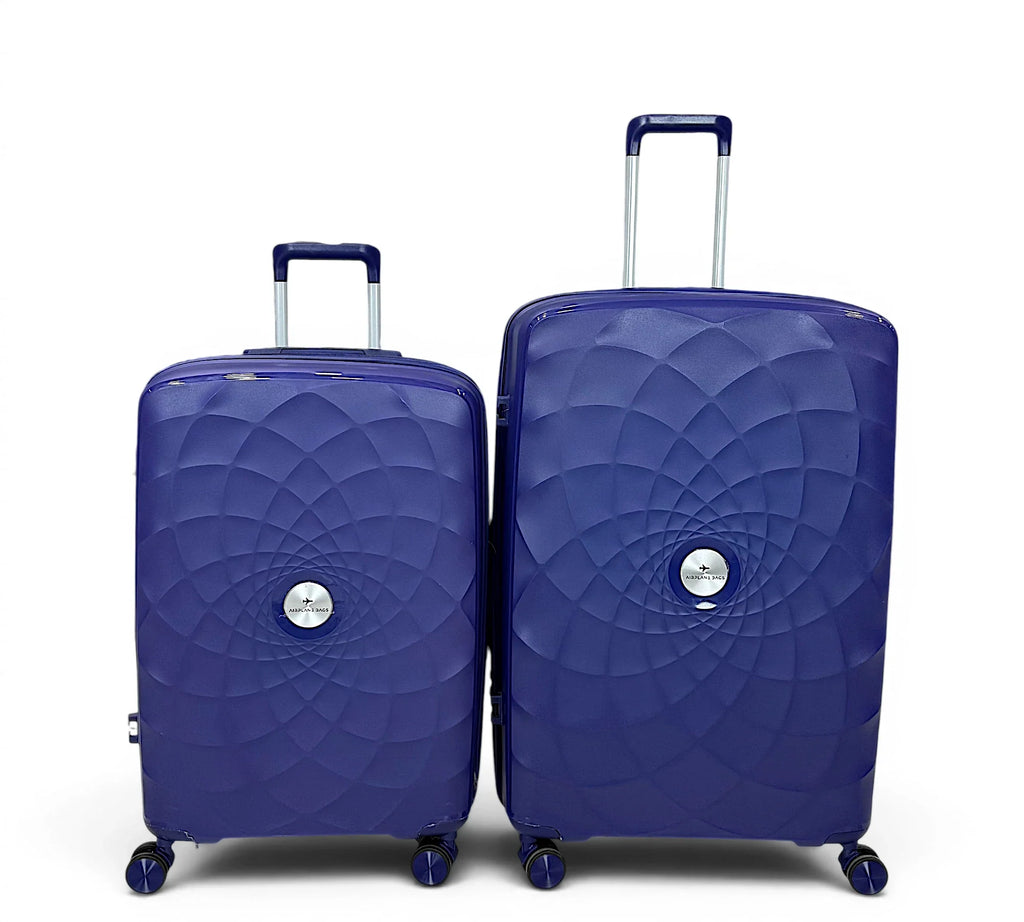 Airplane Premium Travel , Set 3 Bags ( Blue ) 22 , 26, 30 inch