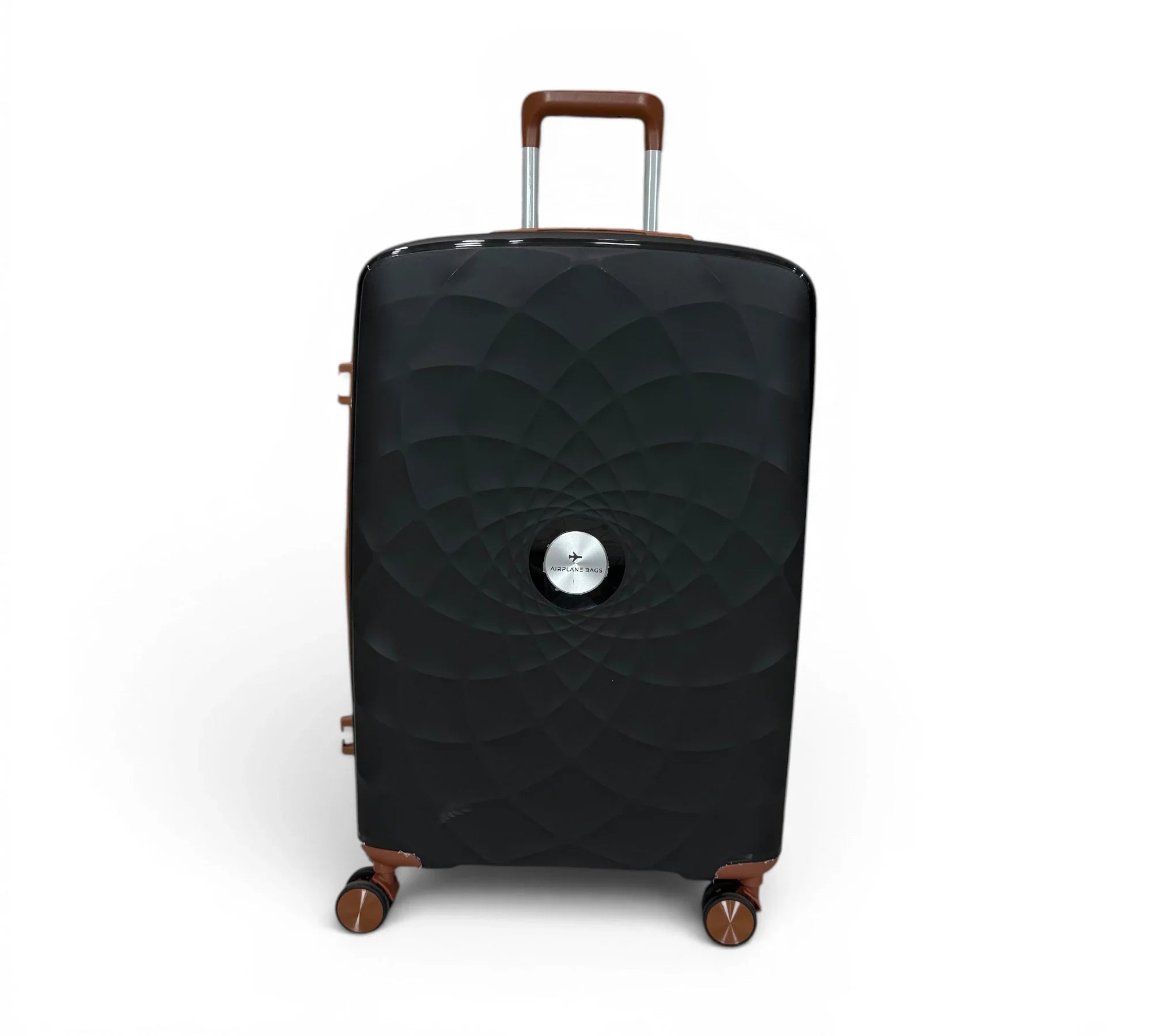 Airplane Premium Travel , Set 3 Bags ( Black*Brown  ) 22 , 26, 30 inch