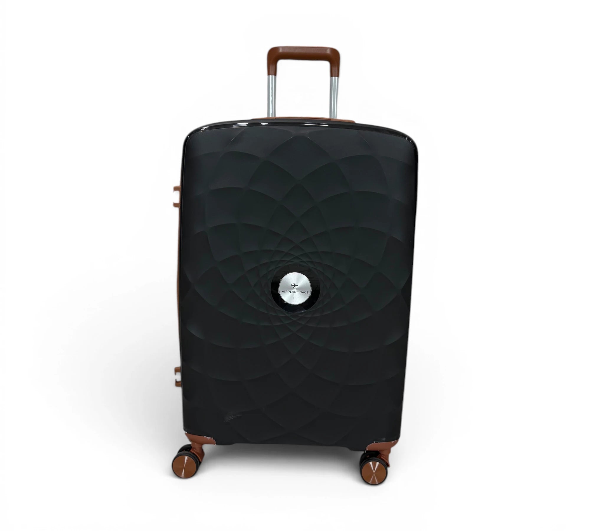 Airplane Premium Travel , Set 3 Bags ( Black*Brown ) 22 , 26, 30 inch