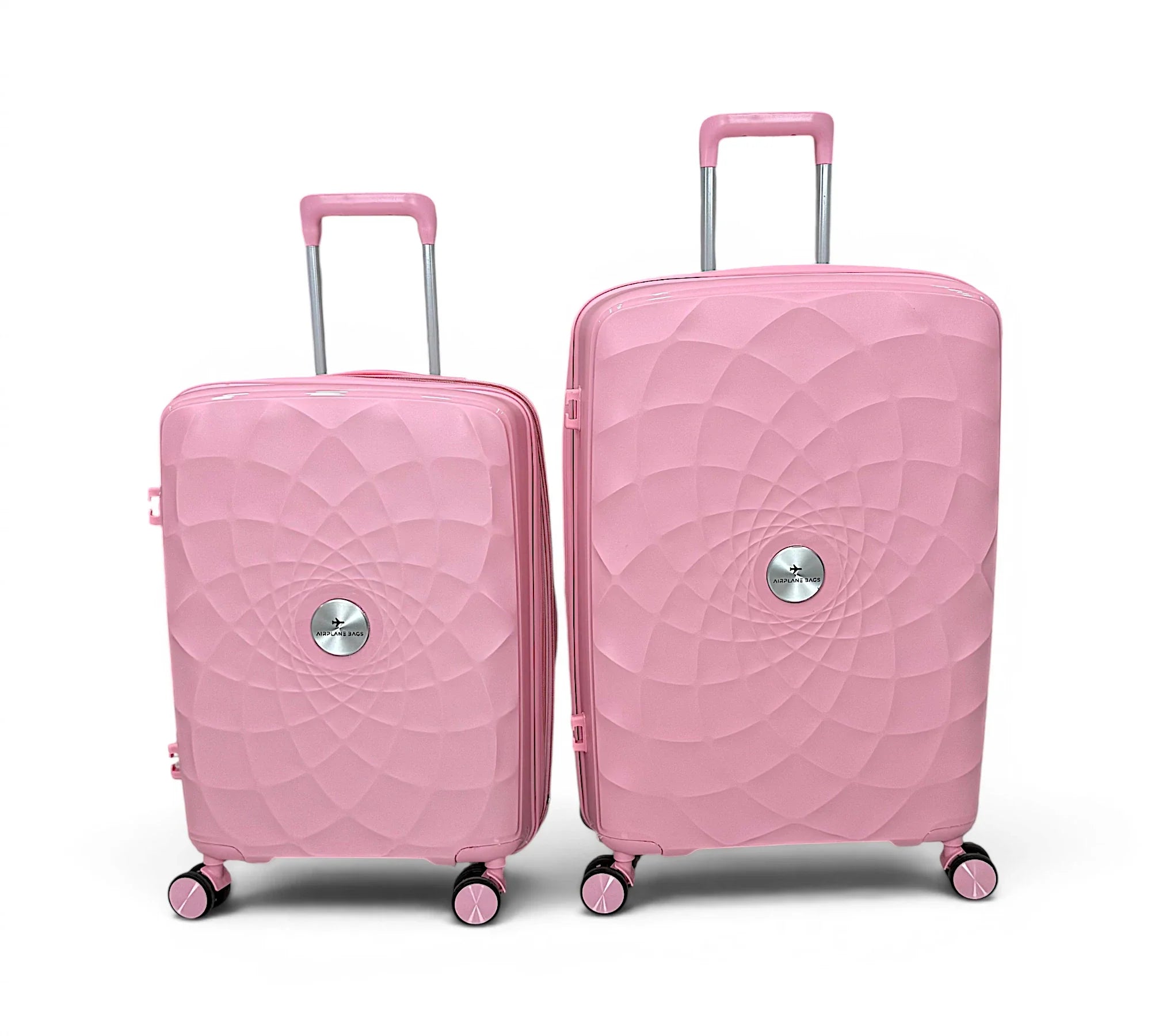 Airplane Premium Travel , Set 3 Bags ( Rose Gold ) 22 , 26, 30 inch