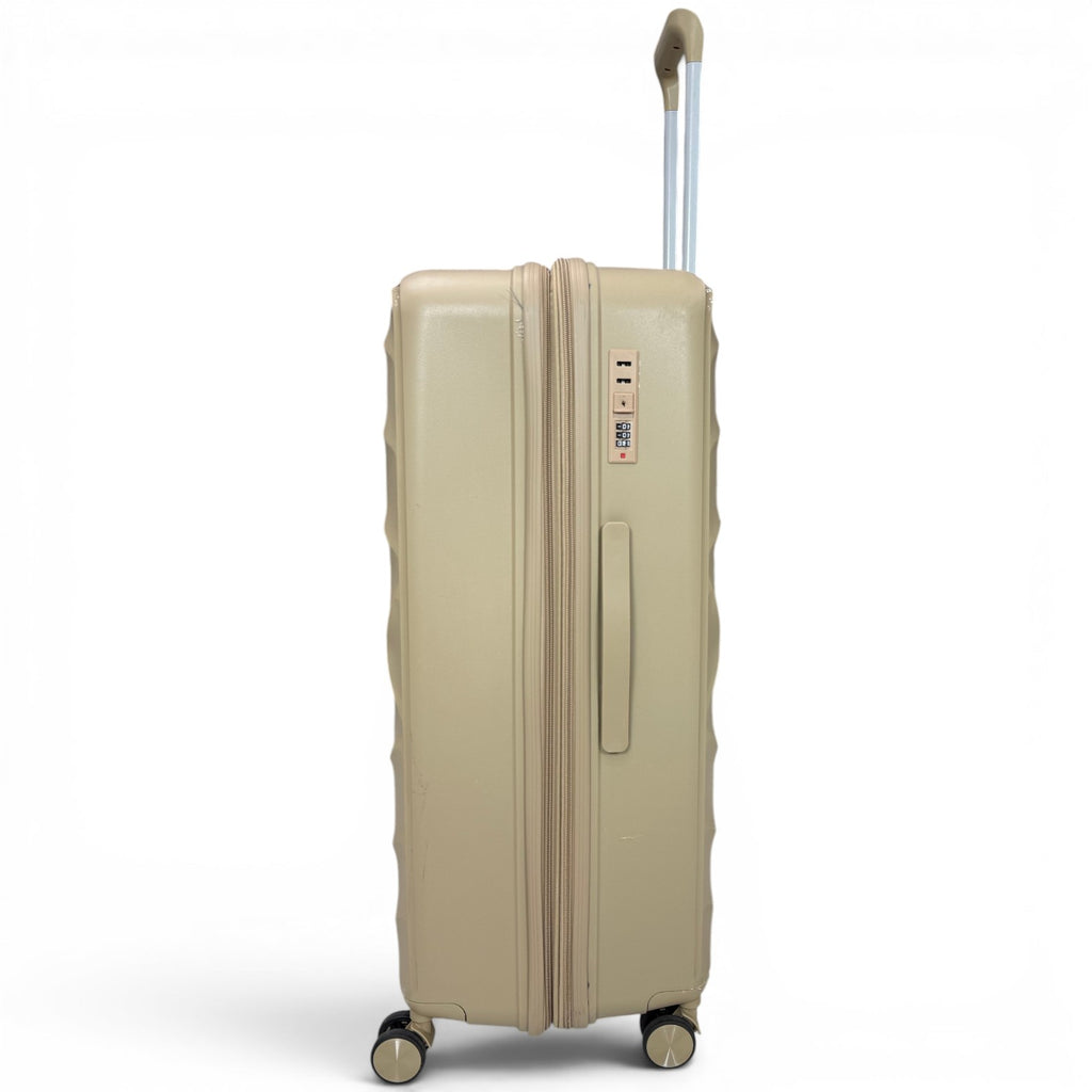 Airplane Premium Travel , Set 3 Bags ( Beige ) 22 , 26, 30 inch