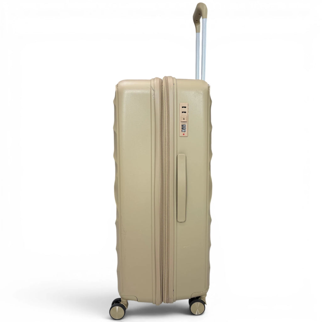 Airplane Premium Travel , Set 3 Bags ( Beige ) 22 , 26, 30 inch
