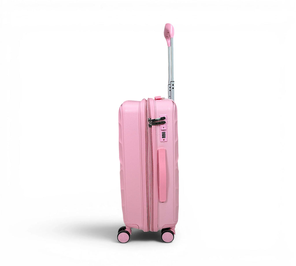Airplane Premium Travel , Set 3 Bags ( Rose Gold ) 22 , 26, 30 inch