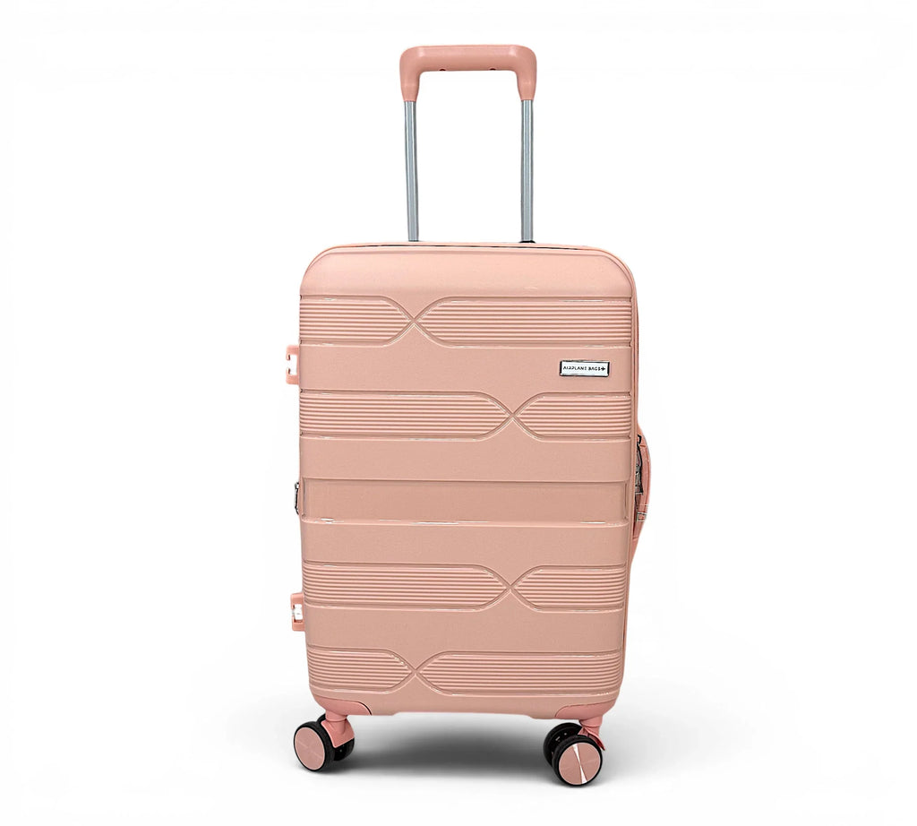 Airplane Elite Travel Bags – 3 Piece Set ( PInk ) 20 , 24, 28 inch
