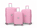 Airplane Premium Travel , Set 3 Bags ( Rose Gold ) 22 , 26, 30 inch