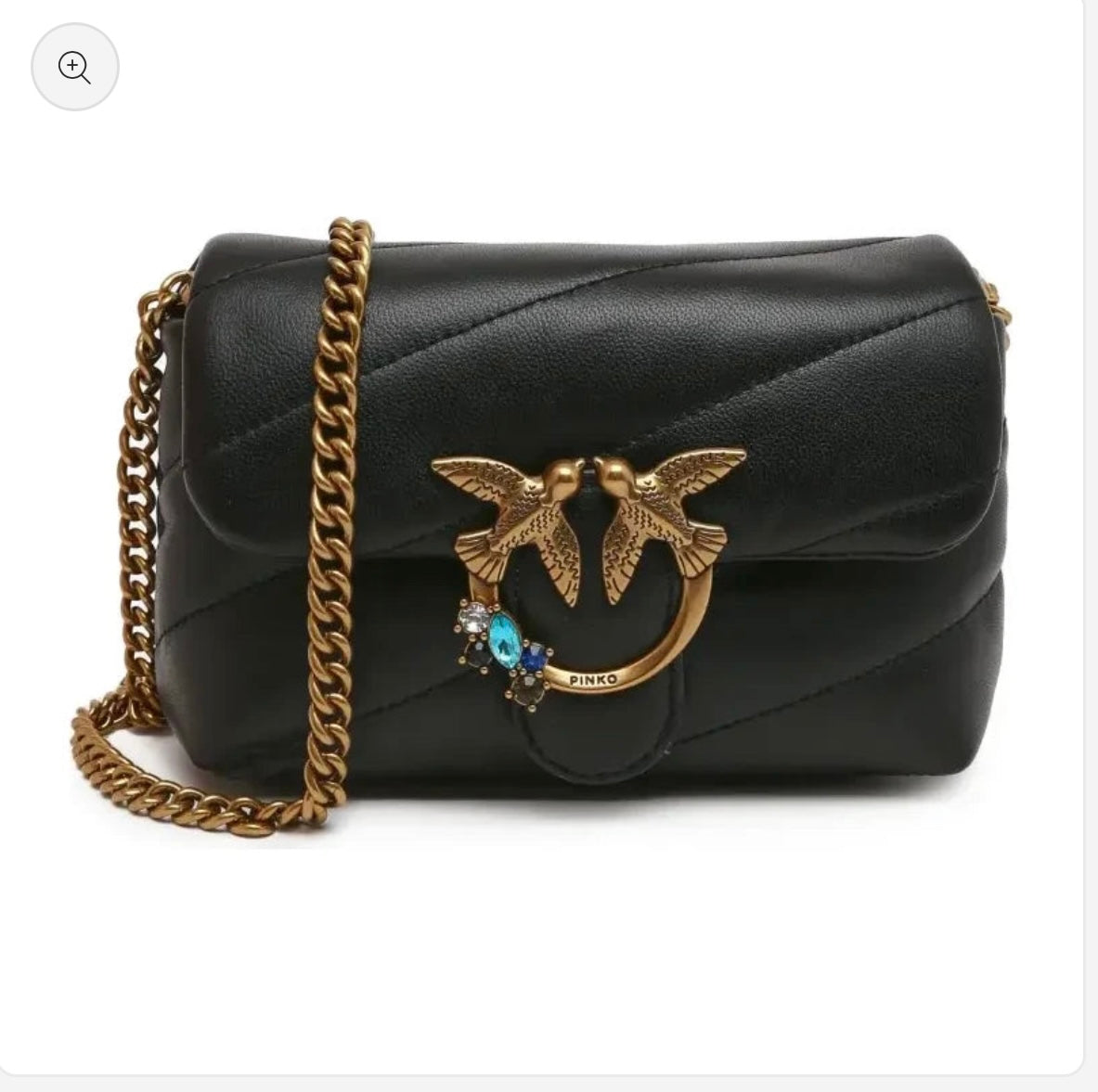 Pinko Big Lady Love Bag Puff Chevron