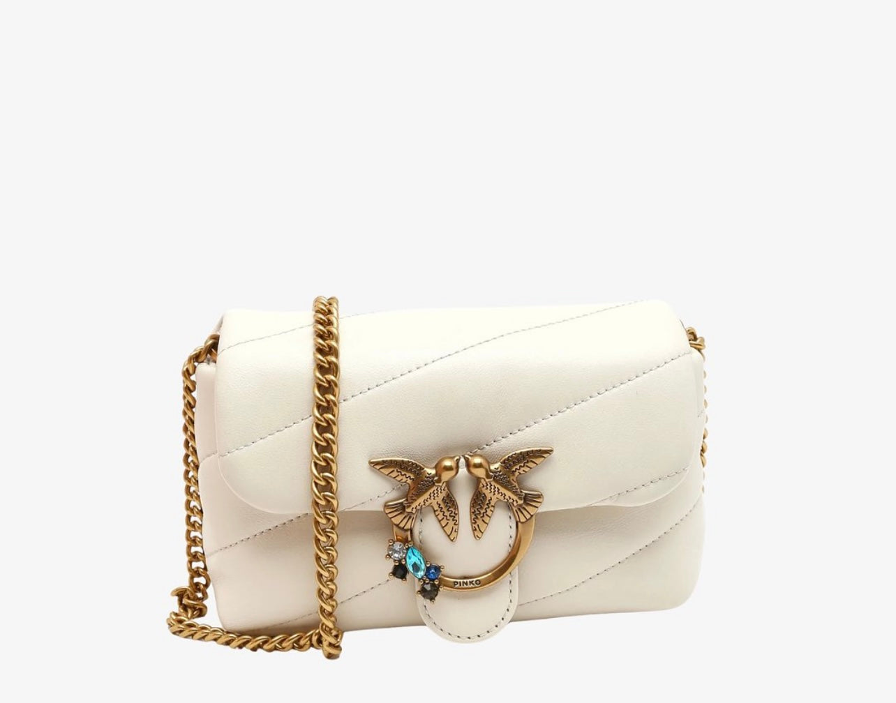 Pinko Big Lady Love Bag Puff Chevron