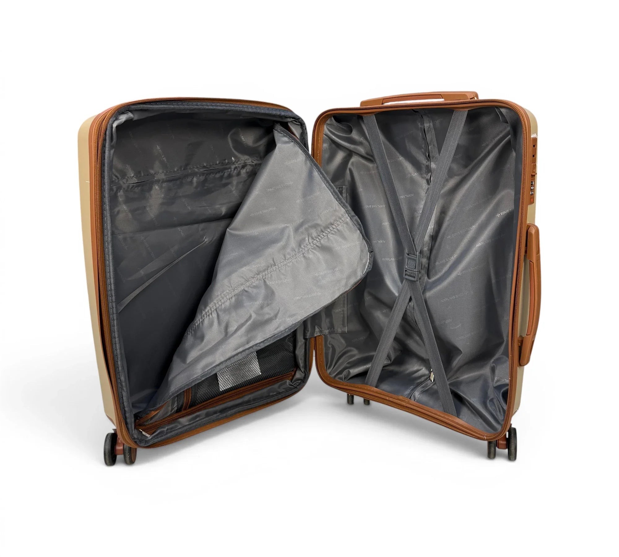 Airplane Premium Bag Travel 22 Inch  ( Beige*Coffee )